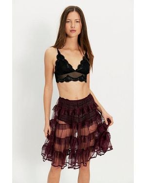Free People More For Me Mini Slip Skirt - Multicolour