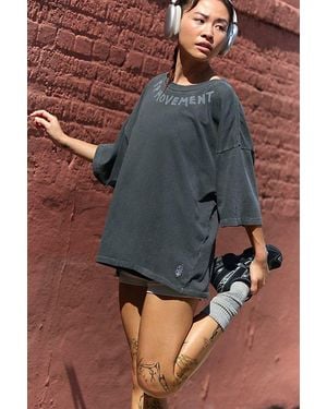 Fp Movement Tackle Bleached Logo Tee - Gray
