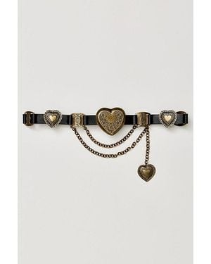Streets Ahead Queen Of Hearts Belt - Metallic