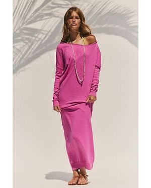free-est Hollis Jumper Midi Dress By - Pink
