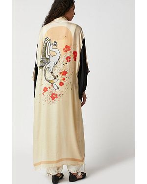 Free people rising sun maxi kimono deals
