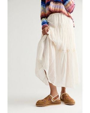 Free People Secret Garden Mules - Natural