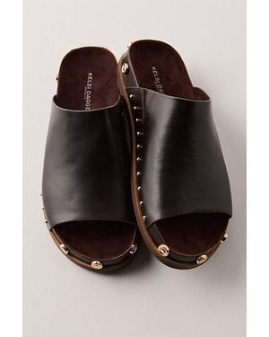 Kelsi Dagger Brooklyn Shaia Studded Slip-On Sandals By - Red