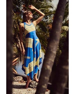 Free People Super Spliced Cotton-Jersey Midi Dress - Black