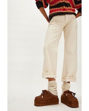 Naked Wolfe Blizzard Platform Mules By - Natural