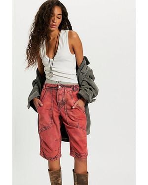 Free People Break Through Shorts - Red