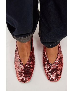 Jeffrey Campbell Everyday Sequin Flats By - Blue