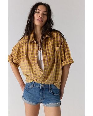 THE TALES Fear And Loathing Dip Dye Button Down Shirt - Blue