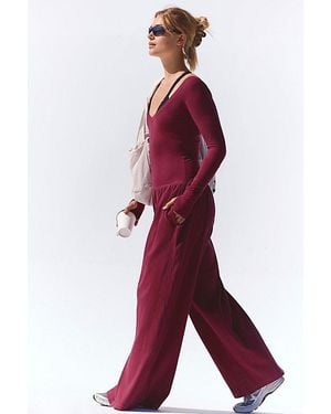 Fp Movement Hot Shot Wide-Leg Onesie - Red