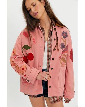 Denim and Bone Love Shop Jacket - Red