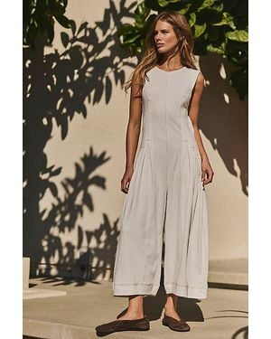 free-est Bria Jumpsuit By - Natural