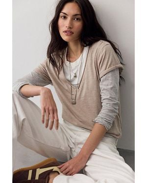 Free People Take 2 Tee - Brown