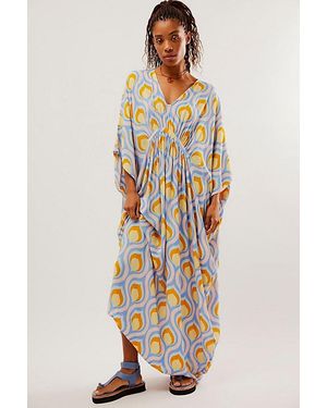 Free People Groovy Baby Maxi Kaftan - White