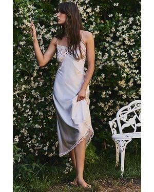 Intimately By Free People Lunch Date Midi Slip Dress By - Natural