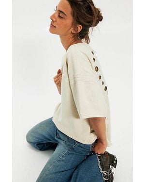 Free People Love Me Oversized Tee - White