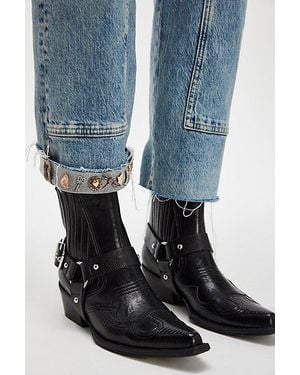 Matisse Waylon Vegan Western Boots By - Blue