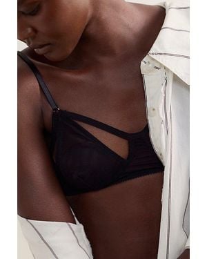 Only Hearts Whisper Peekaboo Bralette - Brown