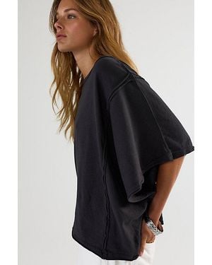Free People Next Level Boat Neck Tee - Black