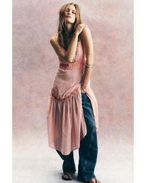 Intimately By Free People Key To My Heart Cotton Midi Slip Dress By - Natural