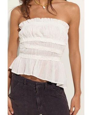 free-est Daybreak Cotton Tube Top By - Black