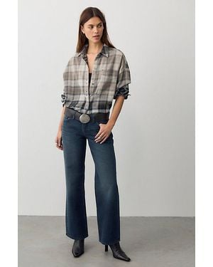 Free People Tennessee Low-Rise Boyfriend Jeans - Blue