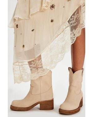Jeffrey Campbell Sleepy Cowboy Ankle Boots - Natural