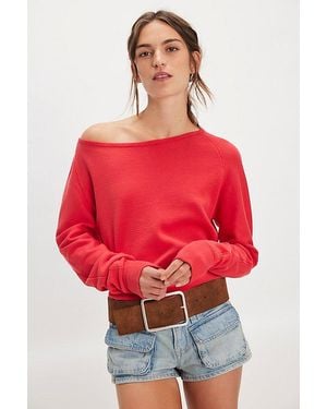 Free People We The Free Jess Long Sleeve - Red