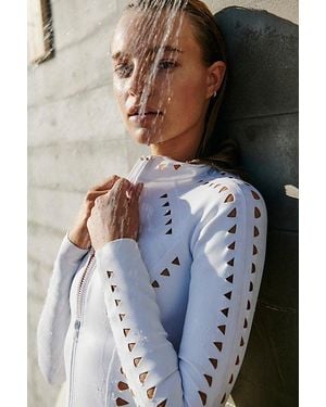 GIGI C Riley Surf Suit At Free People In White, Size: Large - Green