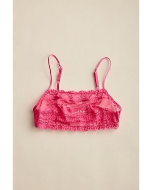 Intimately By Free People This Or That Lace Square Neck Bralette By - Pink