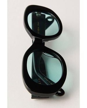 Elisa Johnson Lyna Round Sunglasses - Black