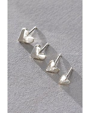 8.6.4 Design 8.6.4. Design Heart Stud Set By - Gray
