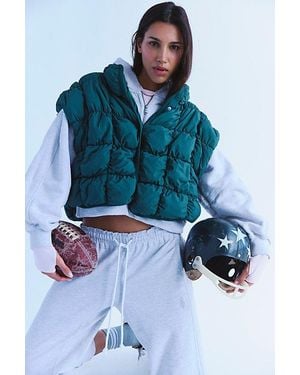 Fp Movement Wind Cheater Quilted Wrap - Blue