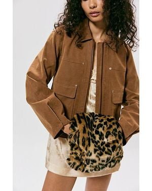 Anna Sui Leopard Muff - Brown