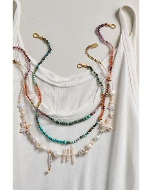 Meredith Waterstraat Stone Necklace - Brown