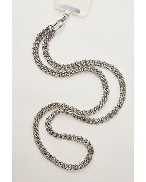 Free People Chunky Chain Phone Crossbody - Natural