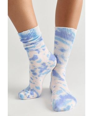 Free People Whimsical Dyed Socks - Blue