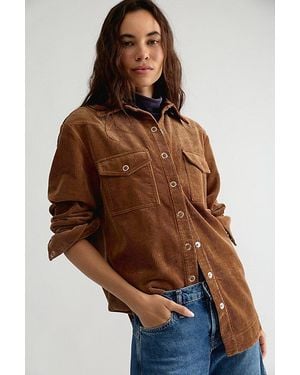 Hansen & Gretel Jackson Corduroy Button Down Shirt - Brown