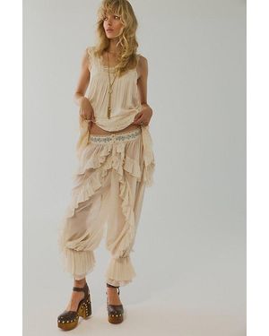 Intimately By Free People Play For Keeps Ruffle Trousers By - Natural