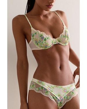 Intimately By Free People Printed Lace Undies By - Green