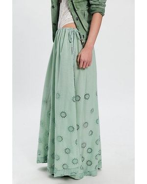 Free People Sweet Serenade Wide-Leg Pants - Green