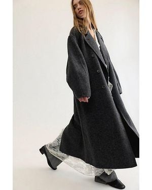 Free People Libra Wool-Blend Coat Jacket - Multicolor