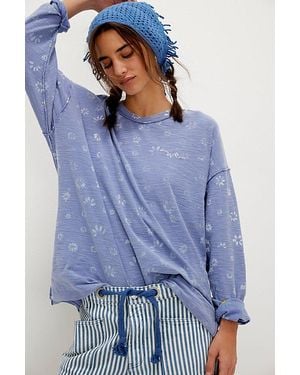 Free People We The Free Backyard Tee - Blue