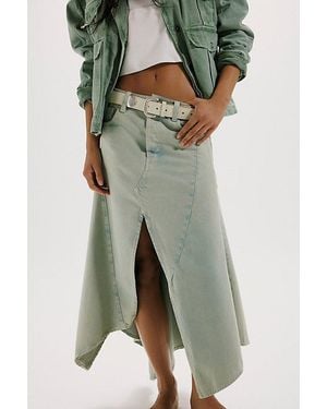 Free People Aquarius Maxi Skirt - Green