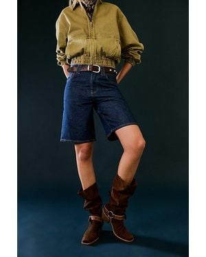 Free People Denver Double Buckle Boots - Blue