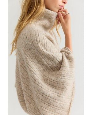 Free People Phoebe Poncho - Natural