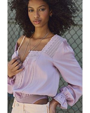 Intimately By Free People Eternal Sunshine Bodysuit By - Purple