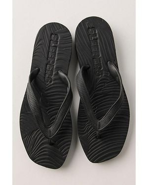 Sleeper Tapered Platform Flip Flops - Black