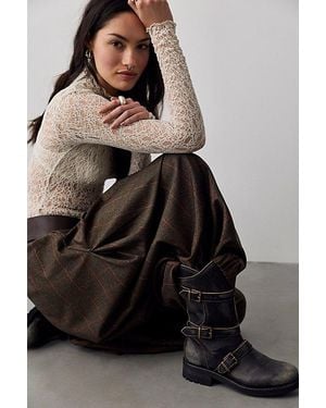 Free People Blair Buckle Boots Shoe - Brown
