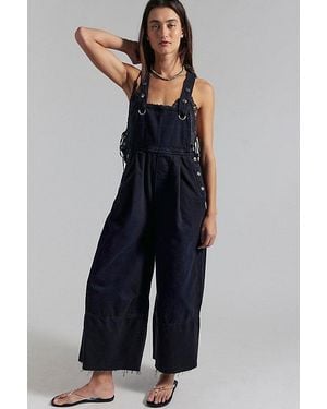Free People Rambler Overalls - Blue