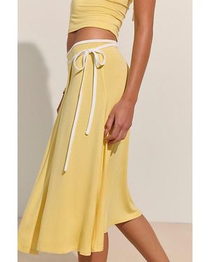 free-est Opal Skirt Set By - Yellow